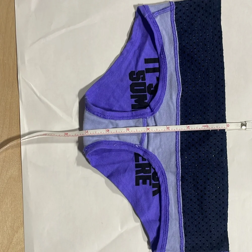 **** LAST PAIR **** Victoria's Secret PINK Purple Navy Panties‎ Under XS P077